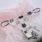 Translucent Strawberry Cherry Low Waist Women's Panties