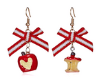 Christmas Earrings - Cute Gold Snowman & Reindeer Design