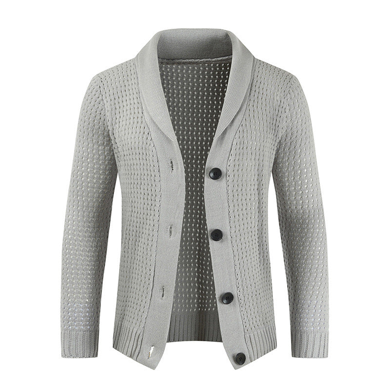 Men's Casual Loose Knit Sweater with Unique Style