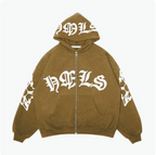 Gothic Letter Print Hoodie | Streetwear