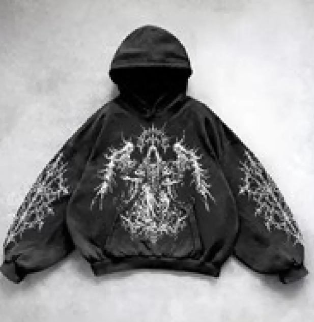 Hooded Printed Hip Hop Y2G Streetwear Sweatshirt | Streetwear