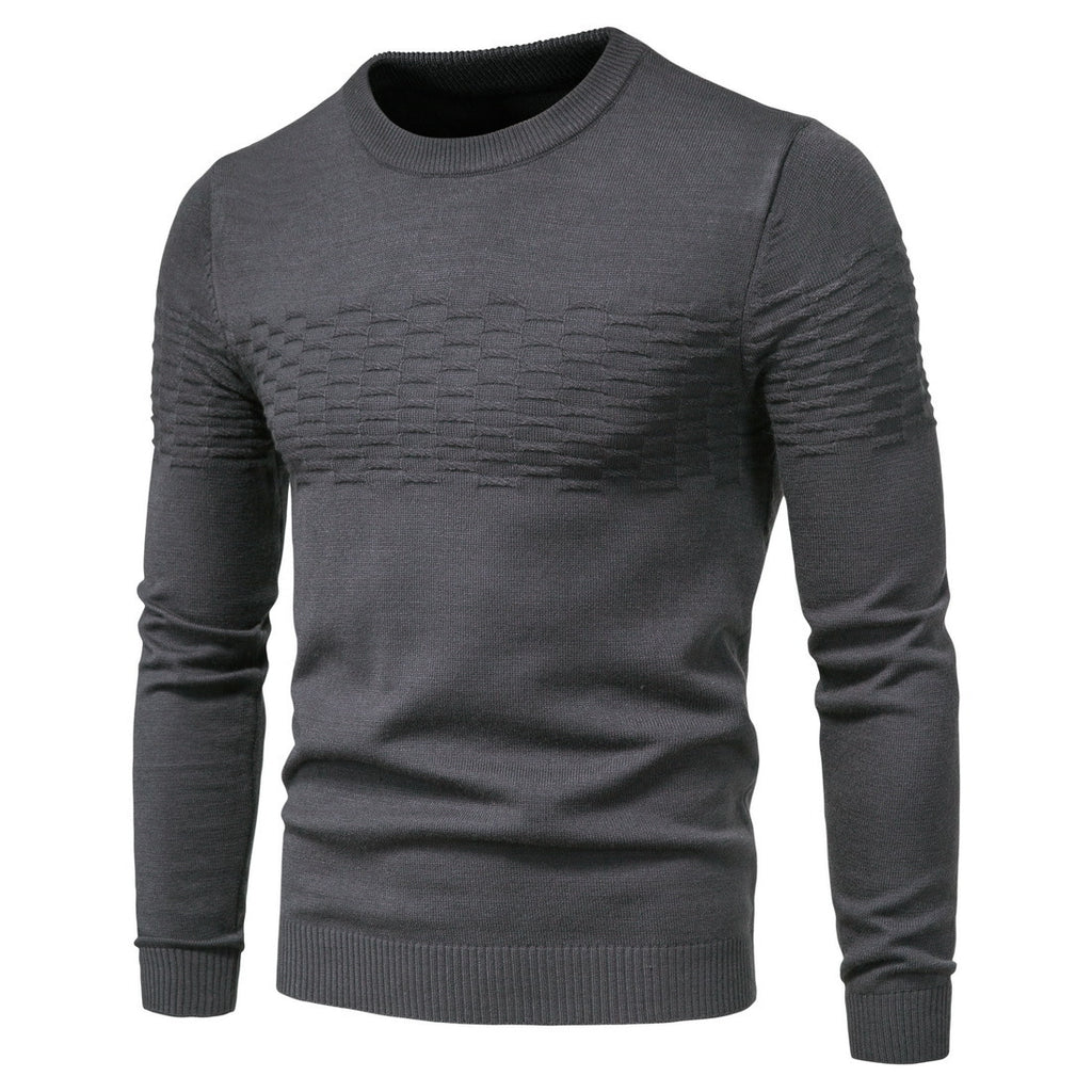 Casual Slim Fit Round Neck Pullover Shirt for Men | Streetwear