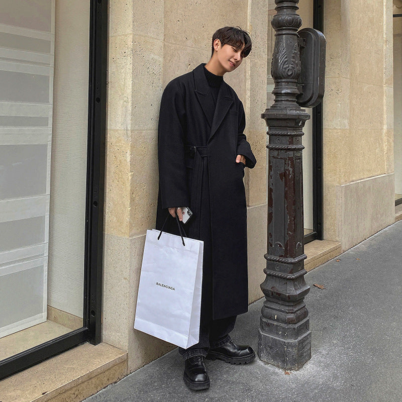 Double-sided Tweed Trench Coat for Fashionable Look