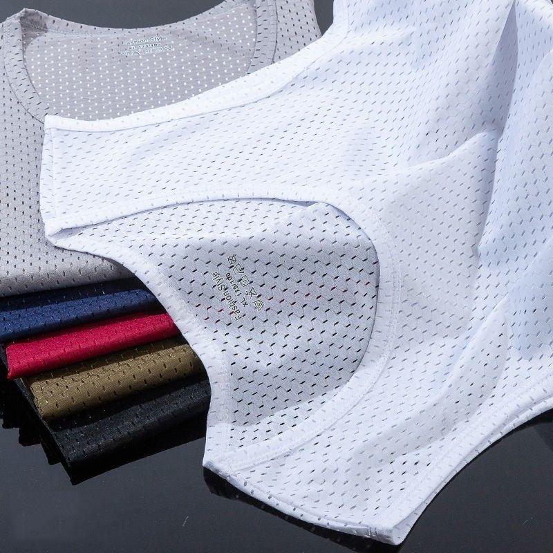 Men's Breathable Ice Mesh Fitness Undershirt Camisole