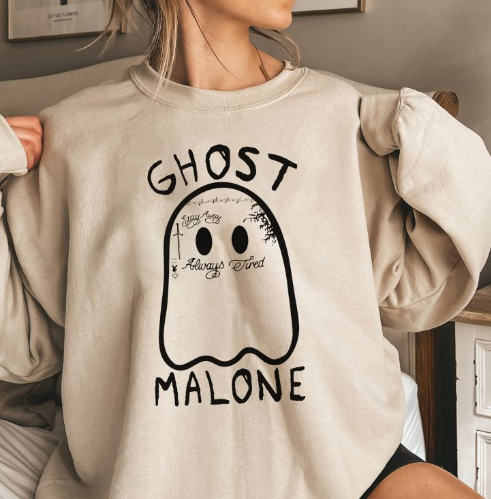 Halloween Dog Print Long Sleeve Casual Sweatshirt | Streetwear
