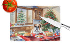 Boxer Christmas Cookies Glass Cutting Board