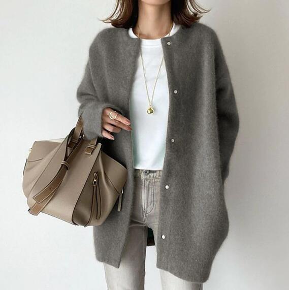 Berit™ Cardigan with Buttons and Long Sleeves (One Piece)