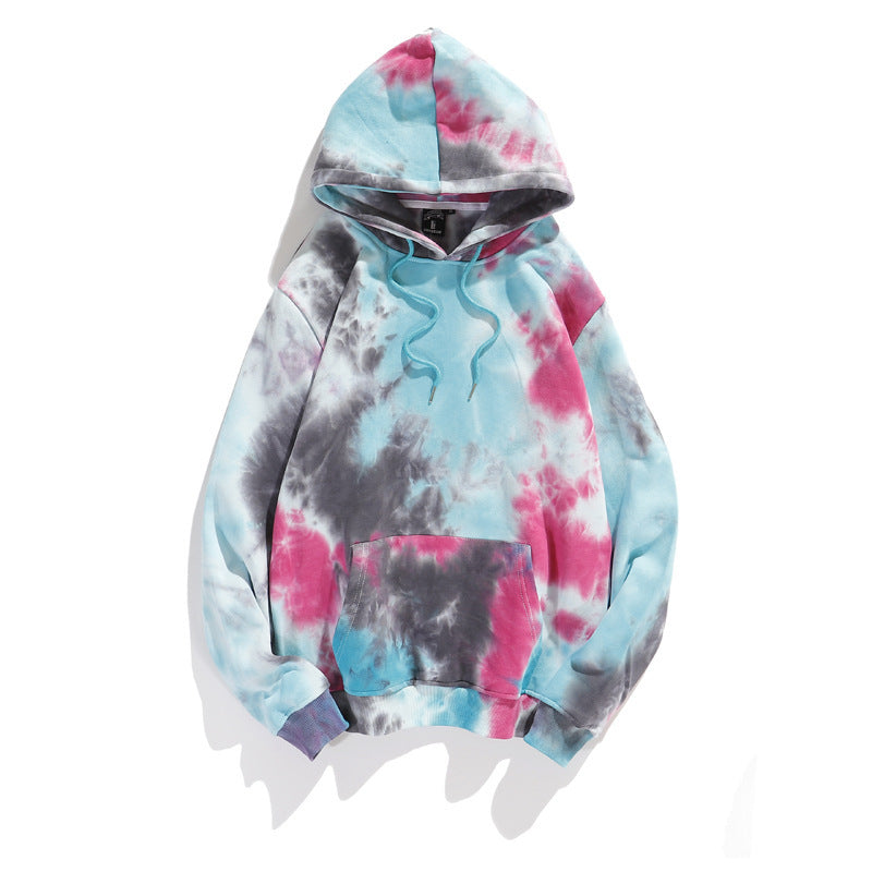 Loose Hooded Tie Dye Long Sleeve Sweatshirt | Streetwear