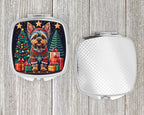 Yorkie Yorkshire Terrier Christmas Compact Mirror