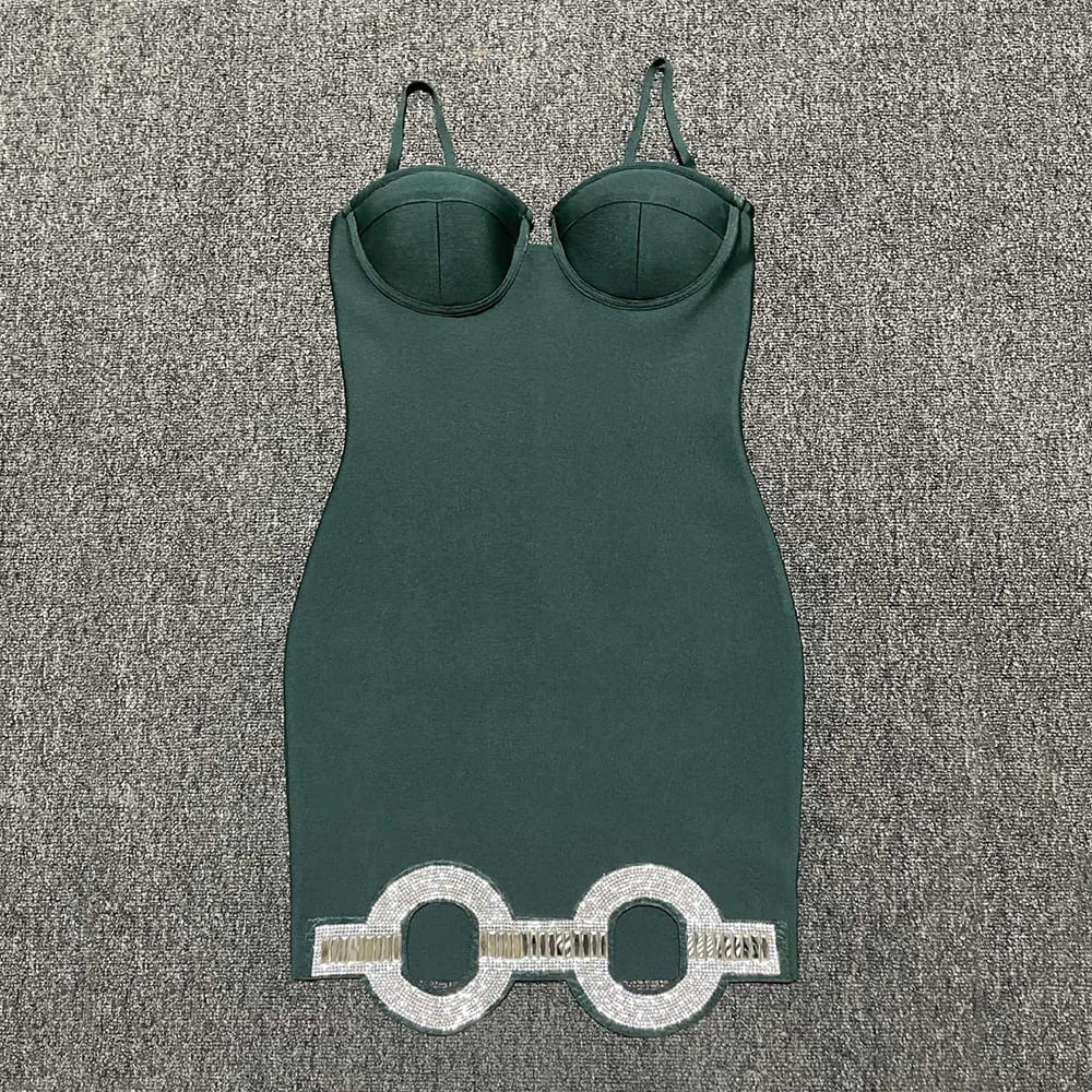 Socialite Slim Fit Spaghetti Strap Bandage Dress for Women