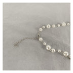 Trendy Pearl Necklace with Cross Pendant
