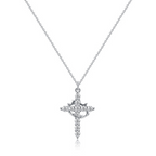[Duplicate] Rotatable Cross Crown Necklace