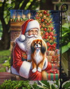 Tibetan Spaniel and Santa Claus Garden Flag
