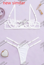 Lace Overlay Bustier Set - Sexy Lingerie Collection