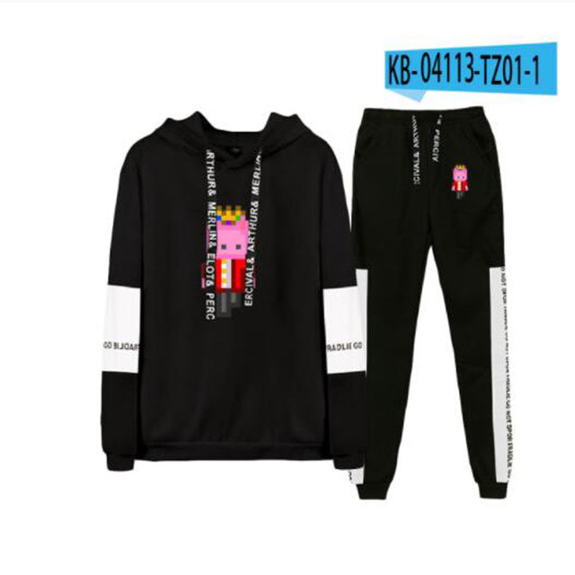 Men's Hooded Tracksuit, Casual Sweatshirt Set (2 Pieces) | Streetwear