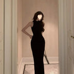 Sleeveless Slimming Fishtail Long Dress