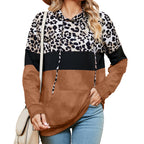 Women's Tie-Dyed Patchwork Long Sleeve Sweater