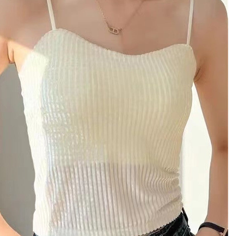 Velvet Padded Camisole Bralette