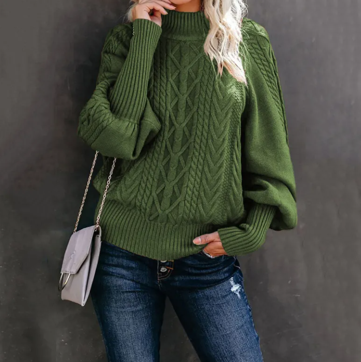 Women's New Style Medium Neck Sweater