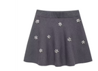 A-Line Knit Skirt with Jewel Bead Detailing (One Piece)