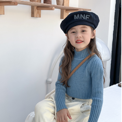 Girls' Half Turtleneck Sweater