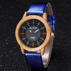 Men's Christmas Gift: Creative Leather Wood Watch