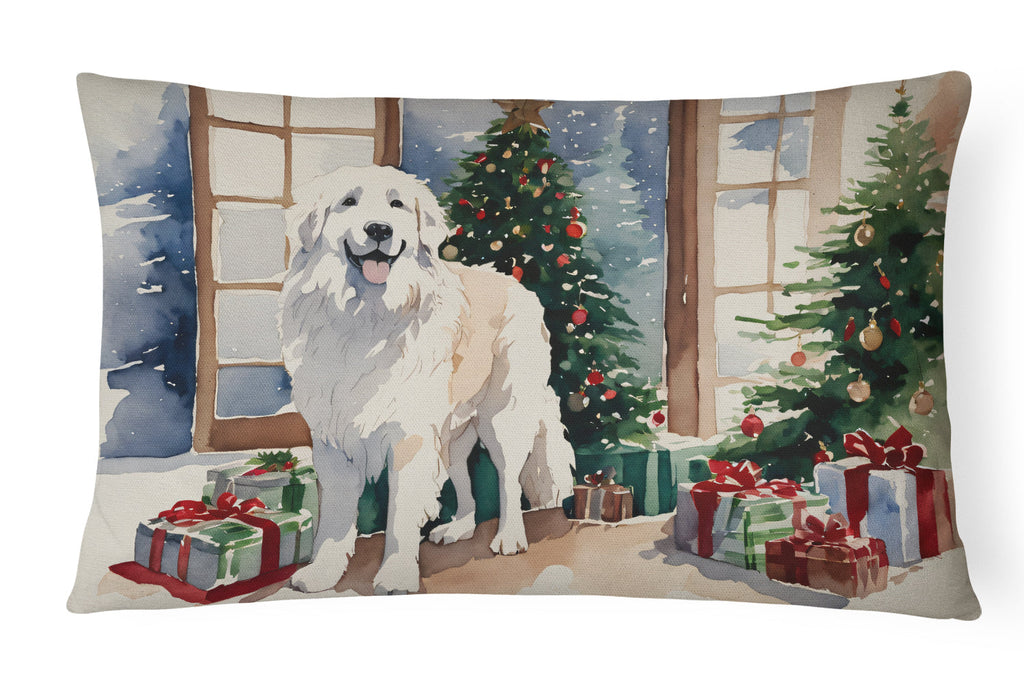 Great Pyrenees Cozy Christmas Throw Pillow