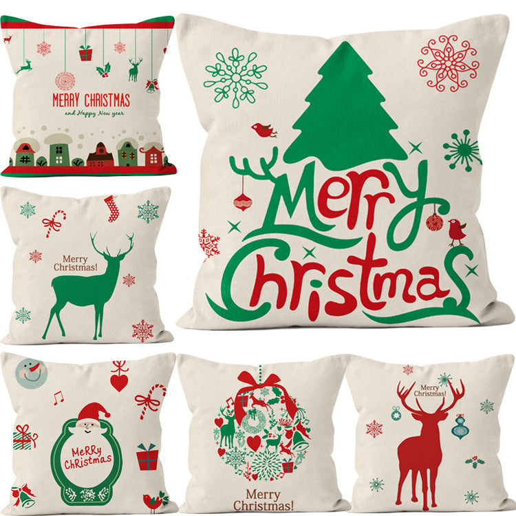 Christmas-Themed Pillow Covers with Sublimation Tech