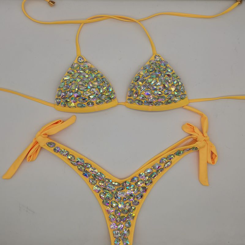 2021 New Handmade Rhinestone Bikinis Swimwear Collection