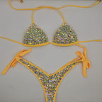 2021 New Handmade Rhinestone Bikinis Swimwear Collection