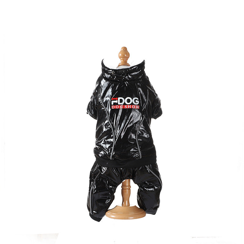 Windproof Hooded Down Jacket for Dogs