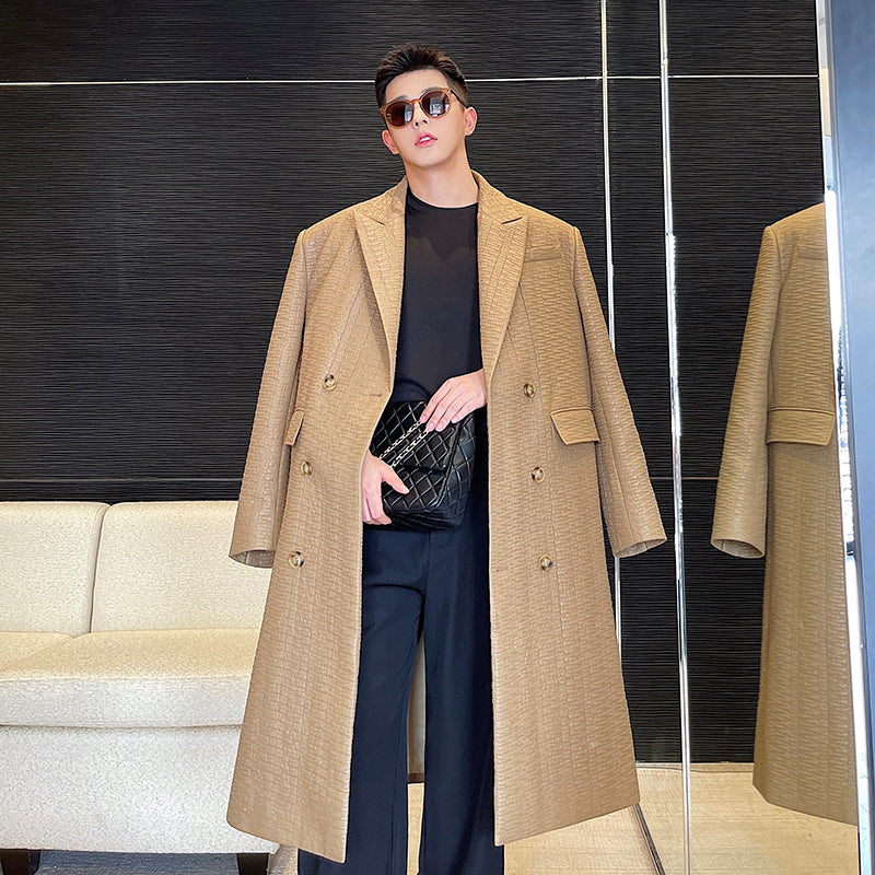 Knee-Length Windbreaker Jacket for Pi Shuai Zha Street