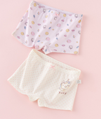 Creative Print Cotton Girls Boxer Underwear Set