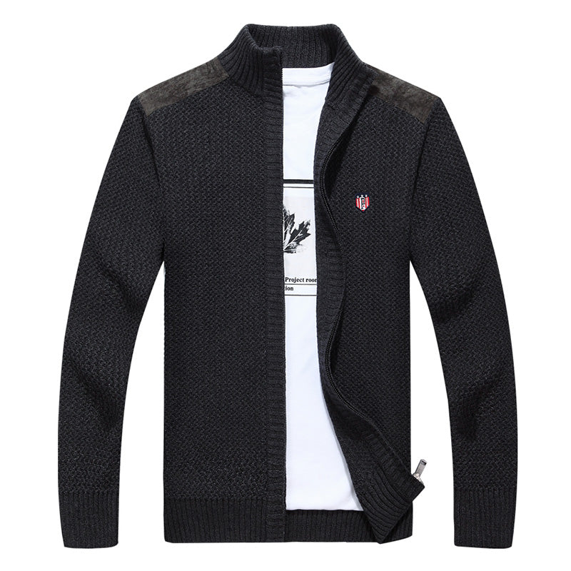 Warm Winter Jacket with Zippered Sweater Design