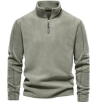 Men's Fleece Stand-Collar Zipper Sweatshirt | Streetwear