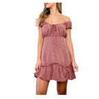 Summer Ruffled Off-Shoulder Dress for Women