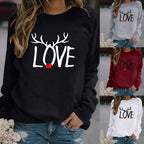 Christmas Pattern Printed Long Sleeve Sweatshirt for Women | Streetwear
