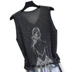 Summer Women's Loose Fit Knitted Tank Top