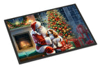 Cavalier Spaniel and Santa Claus Doormat