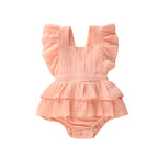 2021 Summer European Baby Bodysuit with Bow