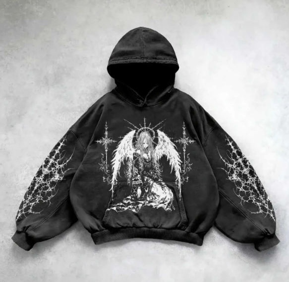 Vintage Skull Print Hoodie | Streetwear | Faith Streetwear