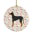 Manchester Terrier Merry Christmas Ceramic Ornament
