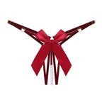 Multicolor Nylon Adjustable Thong with Pearl Massage