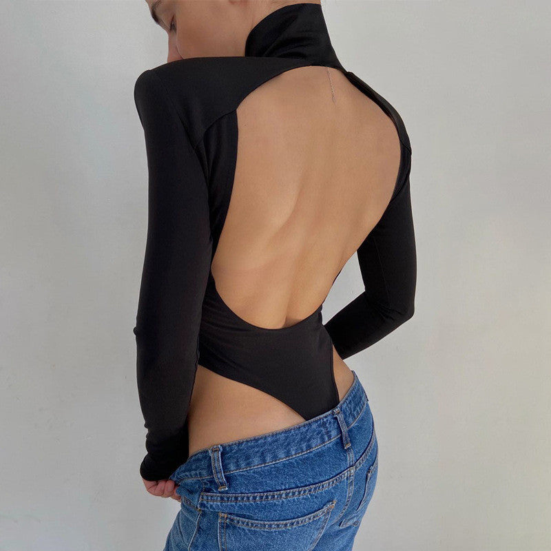 Winter Women's Sexy Cut-Out Backless Bodysuit