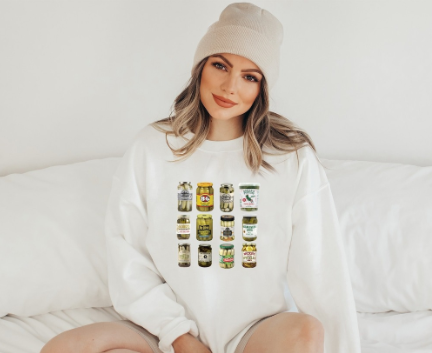 Comfortable Loose Fit Round Neck Letter Sweater for Women