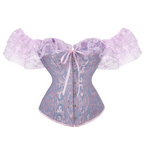 Jacquard Lace Strap Corset-Style Shaping Top