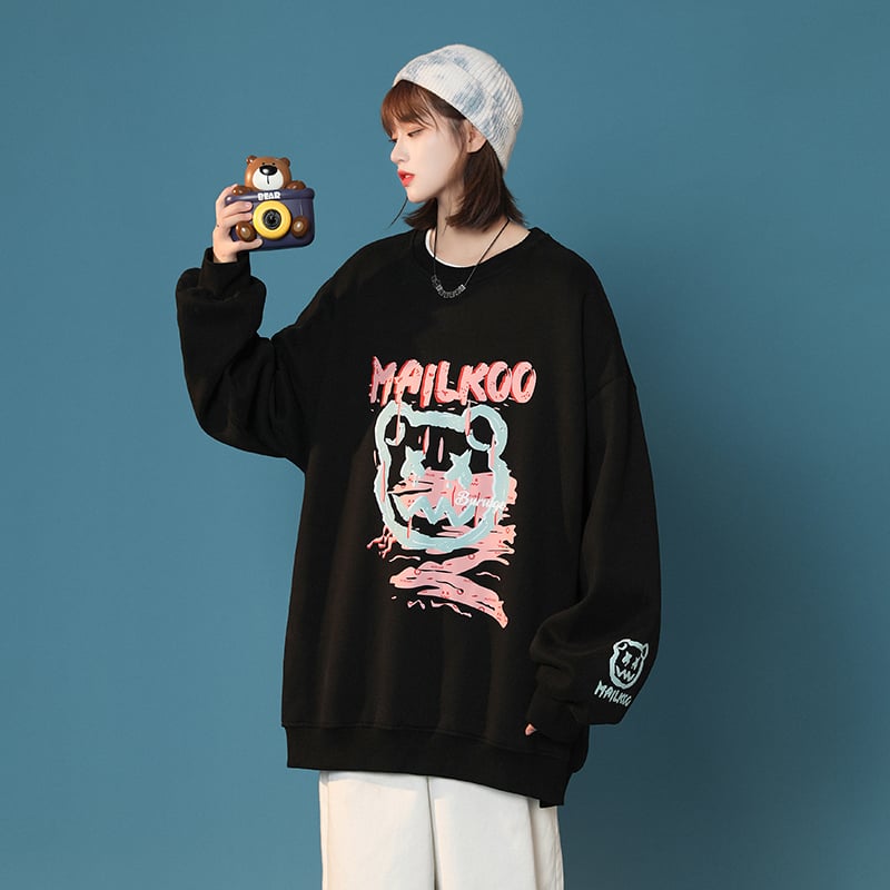 Trendy Women's American Hiphop Sweater Top