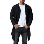 Hooded Mid-Length Non-Buckle Windbreaker Cloak