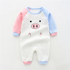 Cotton Long Sleeve Baby Bodysuit for Newborns