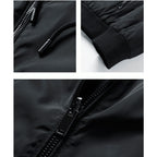 Men's Casual Thin Cotton Hooded Jacket - Large Size